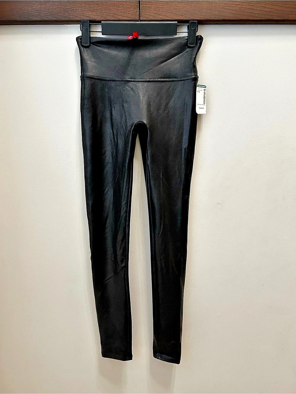SPANX Faux Leather Leggings Black Small NWT
